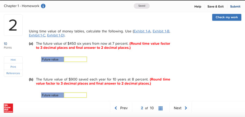 Algorithmic exercises example